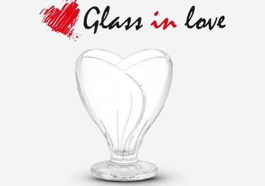 Bim Glass in Love 3 lü Cam Ayaklı Dondurma Tatlı Kasesi 250 cc