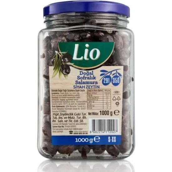 1 kg Lio Yağlı Siyah Zeytin Salamura