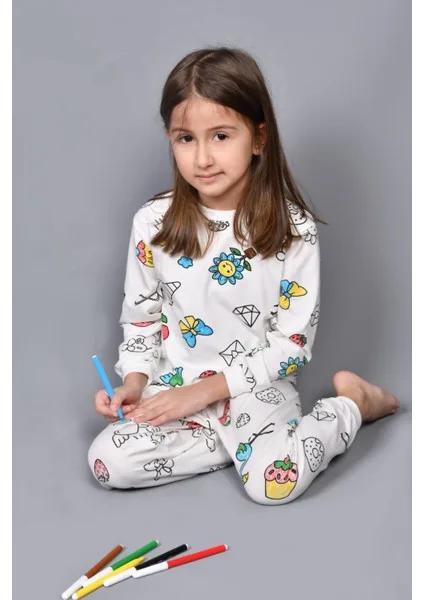 Kendin Boya Pijama Takımı
