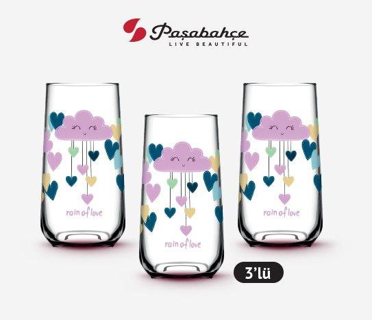 Paşabahçe Desenli Allegra Meşrubat Bardağı