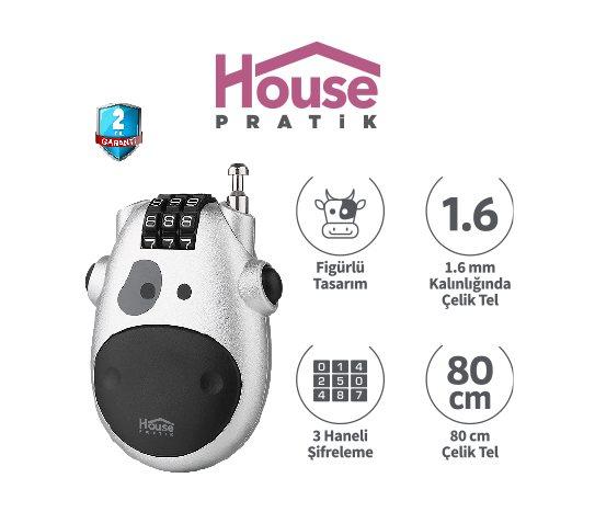 House Pratik Figürlü Şifreli Kilit