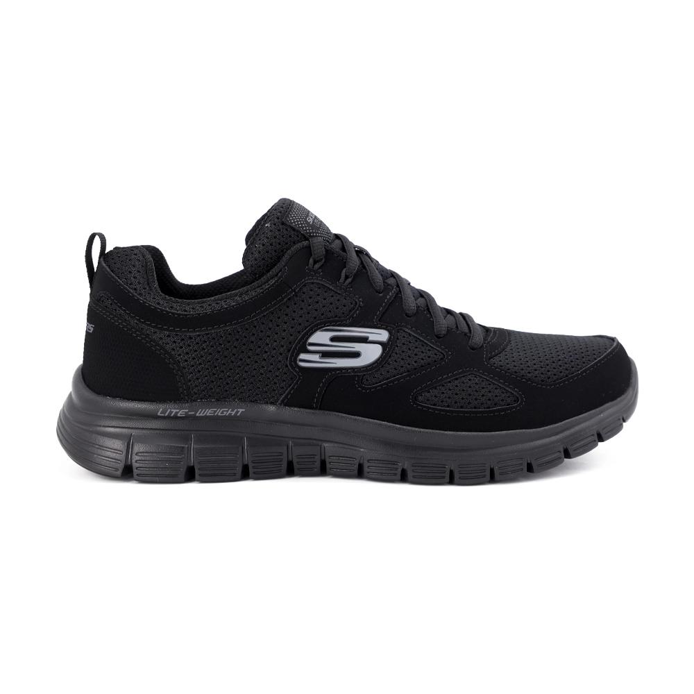 Skechers Burns - Agoura 52635-BBK Erkek Spor Ayakkabı Siyah