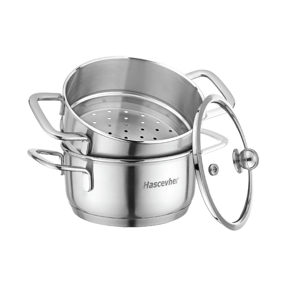 Hascevher Mini Buharlı Metal Tencere 12 cm