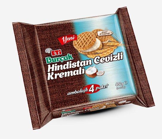 Eti Burçak Hindistan Cevizli Kremalı Bisküvi