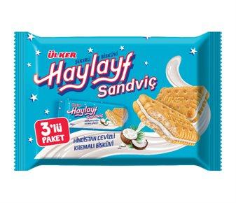 Ülker Haylayf Hindistan Cevizli Kremalı Sandviç Bisküvi