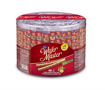 Wafer Master Kakaolu Fındık Kremalı Rulo Gofret