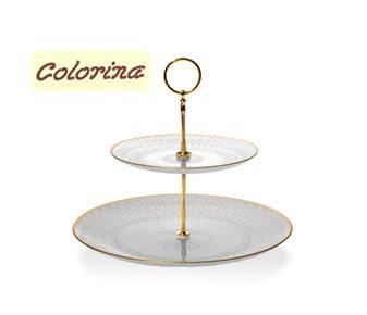 Colorina Altın Rimli 2 Katlı Kurabiyelik