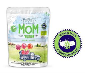 Mom Organic Meyve Aromalı Organik Lolipop