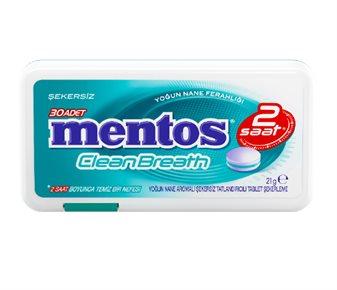 Mentos Clean Breath Nane Aromalı Şekersiz Tablet Şeker