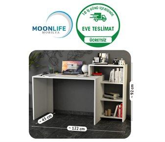 Moonlife AHSEN KİTAPLIKLI ÇALIŞMA MASASI