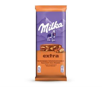 Milka Tuzlu Karamel ve Bademli Sütlü Çikolata