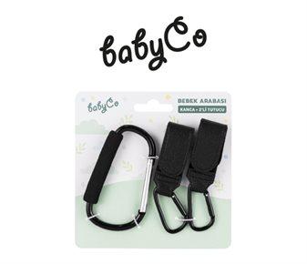 BABYCO BEBEK ARABASI KANCA + 2'Lİ TUTUCU