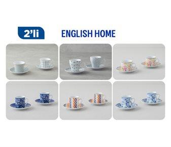 ENGLISH HOME PORSELEN KAHVE FİNCAN TAKIMI ÇEŞİTLERİ ~80 ML