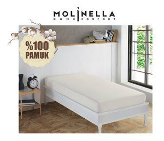 MOLİNELLA TEK KİŞİLİK LASTİKLİ ÇARŞAF ~100X200 CM+25 CM