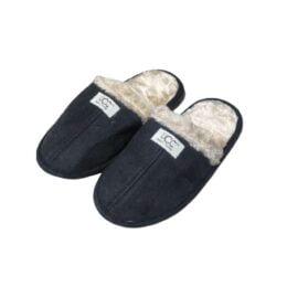 juno-unisex-tuylu-kislik-terlik-siyah