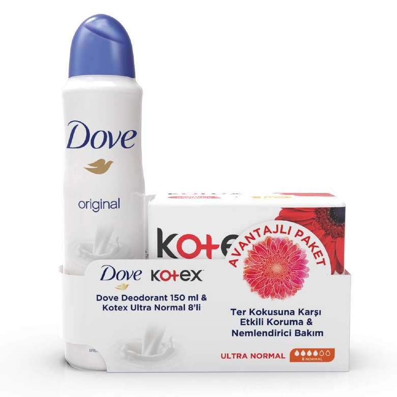 A101 Kotex Ultra Gece + Dove Deodorant 150 ml Yorumları ve Özellikleri